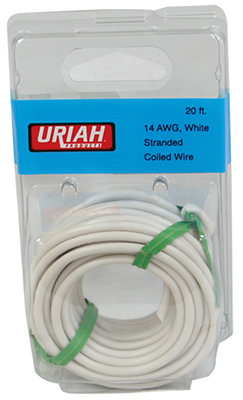 20" WHT 14AWG Prim Wire