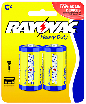 Rayovac 2PK C HD Battery