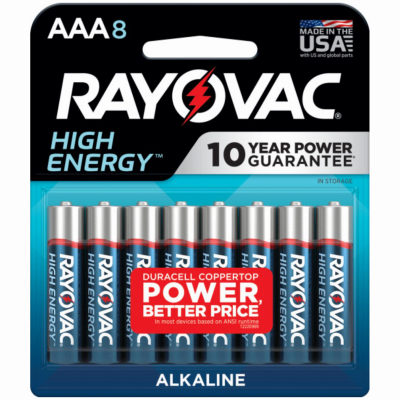 Rayovac 8PK AAA Alkaline Battery