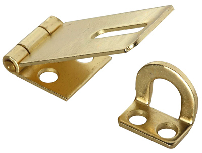 1-3/4" Dull Brass Safety Hasp