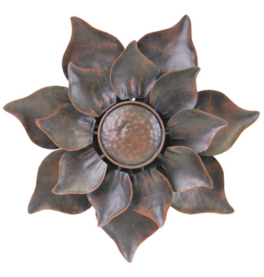 Bronze Metal Kinetic Flower