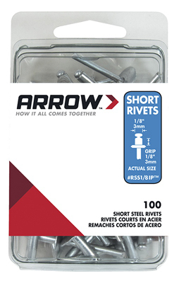 100CT 1/8x1/8 STL Rivet