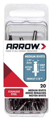 20CT 1/8x1/4 MED Rivet