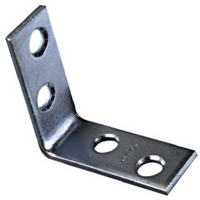 1-1/2"x5/8" Zinc Corner Iron