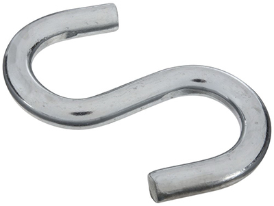 3-1/2" Zinc Open S-Hook
