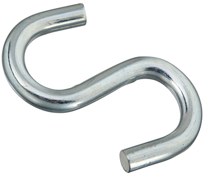 4" Zinc Open S-Hook