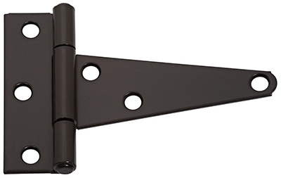 2PK 4" BLK HVY T-Hinge