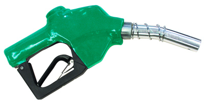 1" Auto Fuel Nozzle Green
