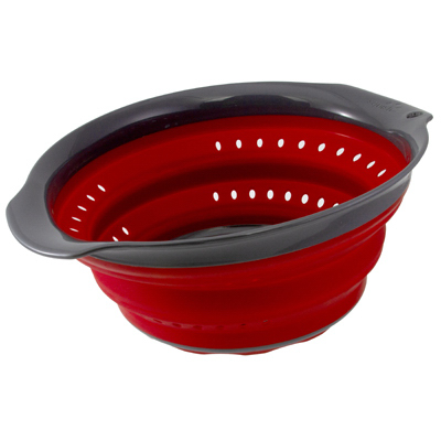 4QT RED/GRY Colander