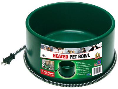 1.5g Heated Pet Bowl Grn