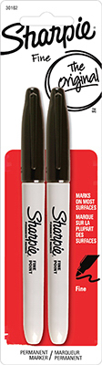 Sharpie 2PK Black Markers