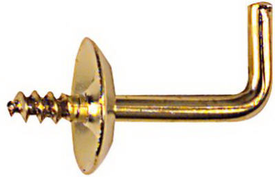 5pk 1/2" Brass Shoulder Hook