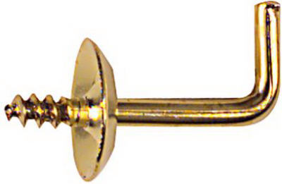 3pk 1" Brass Shoulder Hook