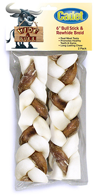 2PK 6" Twist Rawhide