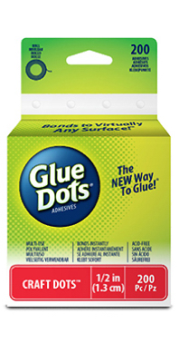 Glue Dots Clear Craft Adhesive Dots, 0.5 Inches, 200 Count, Size: 0200.000