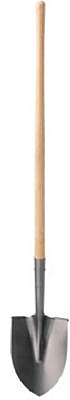 ROUND POINT SHOVEL WOOD HANDLE