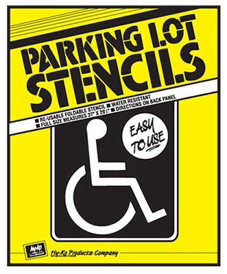 Handicap Park Stencil