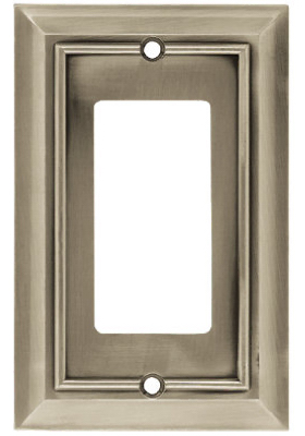 Nickel Arch 1G Decor Plate