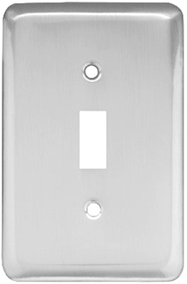 Chrome Stamped 1G Toggle Plate