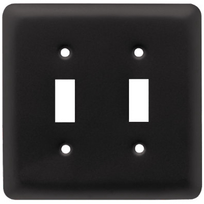 Black Stamped 2G Toggle Plate