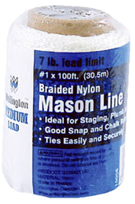 #1x100'WHTNyl MasonLine