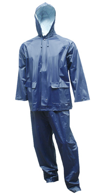 2PC 2XL Navy Rain Suit