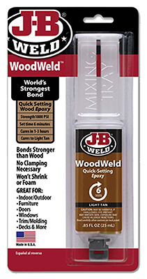 WoodWeld 25ml Syringe JB Weld