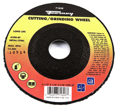 4-1/2x1/8" Fast Cutting Wheel