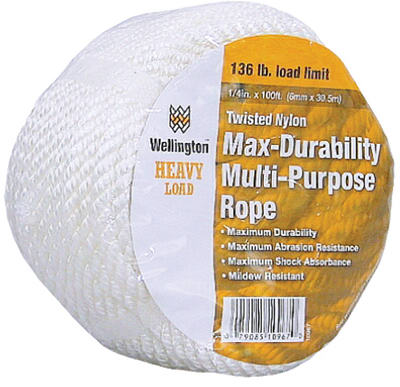 1/2"x50' WHT Nyl Rope