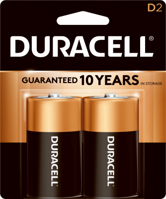 DURA 2PK D Alk Battery