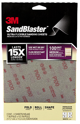 4PK 100G Sandpaper