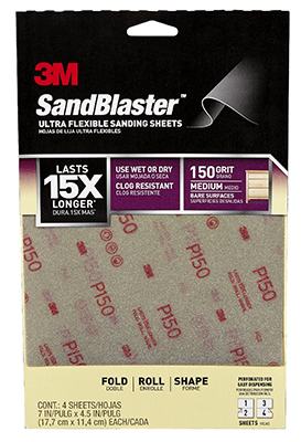 4PK 150G Sandpaper