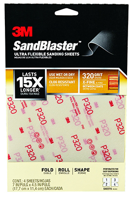 4PK 320G Sandpaper