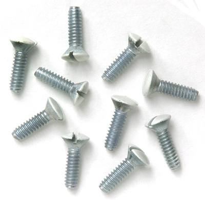 10PK WHT WallPlat Screw