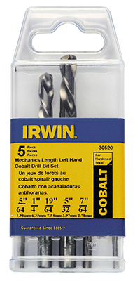 5PC LH Drill Bit Set