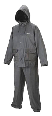 Adult MED BLK Rain Suit