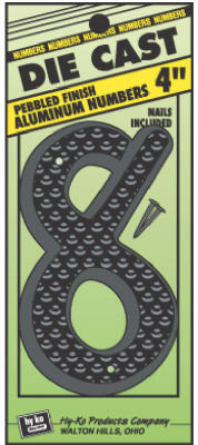 C5940-8   HOUSE NUMBER "8" BLK