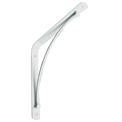 8"WHT STL Shelf Bracket