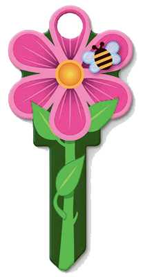 KW1 Flower Key Blank