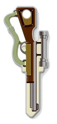 KW1 Rifle Key Blank