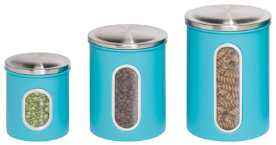 3PK BLU Stor Canister