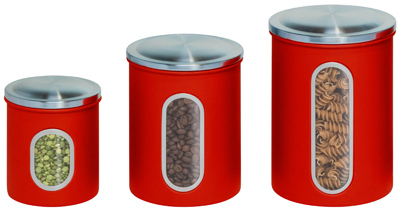 3PK RED Stor Canisters KCH-03011