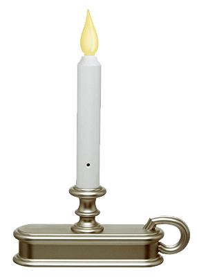 Pewter LED BO Candle