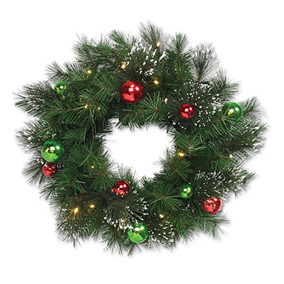 HW 24" Art Pine Wreath