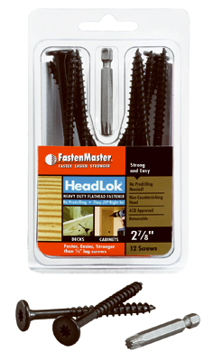HeadLOK FMHLGM278-12 Fastener, 3/16 in Thread, 2-7/8 in L, Coarse Thread,