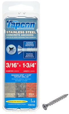 8PK 3/16x1.75 STNLESS PH Anchor