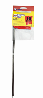 10PK 15" Red Marking Flag