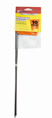 10PK 15" Glo Orange Flag