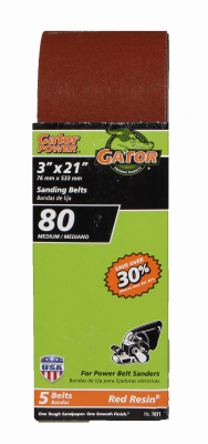 5PK 3x21 80G Sanding Belts