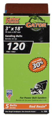 5PK 3x18 120G Sanding Belts
